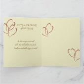 Gevouwen Wenskaart : Wedding Anniversry 49th Kaart (Binnen)