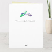 Gevouwen Wenskaart : Wedding Anniversry 49th Kaart (Achterkant)