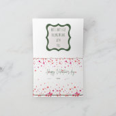 Gevouwen (Wise mannen zei) Valentijnsdag kaart (Binnen)