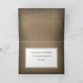 Gevouwen witte en gouden sneeuwvlok kerst Kaart II (Binnen)
