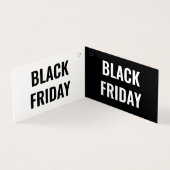 Gevouwen zwarte vrijdag Korting Hang Label Kleding Kaart (Binnen)