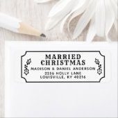Gevraagd kerstfeestdag met kerstPas getrouwd Etiket (Insitu)