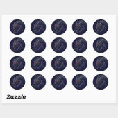 Gevreesde draak ronde sticker (Vel)