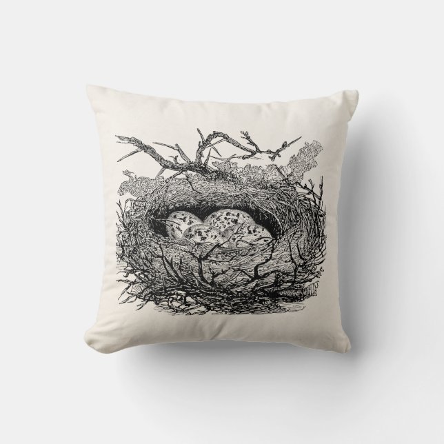  gevreesde vogelvogels Vogelnestvogels speciaal ge Kussen (Voorkant)