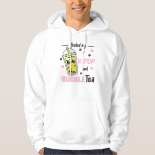 gevuld door K-Pop en bellenthee Kawaii Boba Tea Hoodie