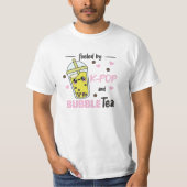 gevuld door K-Pop en bellenthee Kawaii Boba Tea T-shirt (Voorkant)