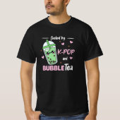 gevuld door K-Pop en bellenthee Kawaii Boba Tea T-shirt (Voorkant)