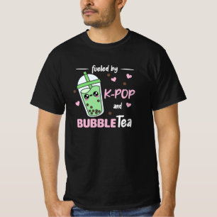 gevuld door K-Pop en bellenthee Kawaii Boba Tea T-shirt