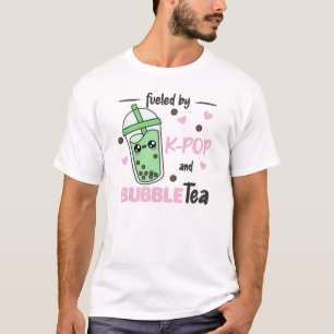 gevuld door K-Pop en bellenthee Kawaii Boba Tea T-shirt