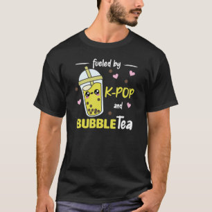gevuld door K-Pop en bellenthee Kawaii Boba Tea T-shirt