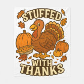 Gevuld met Bedankt fleece gezellig (Voorkant)