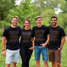 Gevuld met Bedankt, geen angst Thanksgiving T-shirt