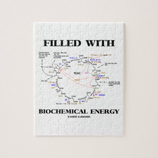 gevuld met biochemische energie (krebs-cyclus) legpuzzel (Verticaal)