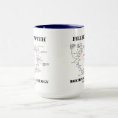 gevuld met biochemische energie (krebs-cyclus) mok (Midden)