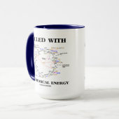 gevuld met biochemische energie (krebs-cyclus) mok (Voorkant links)