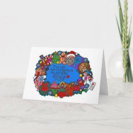 gevuld met de vreugde van de kaart van Feestdagen