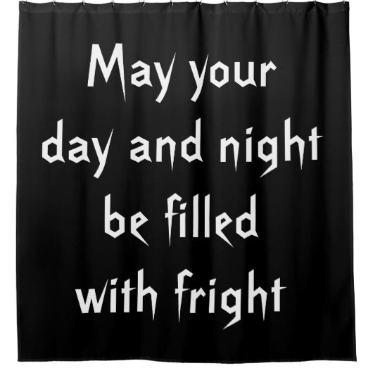 gevuld met Fright Halloween Shower Curtain Douchegordijn (Voorkant)
