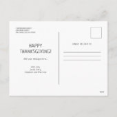 gevuld met Gratitude Happy Thanksgiving Feestdagenkaart (Achterkant)