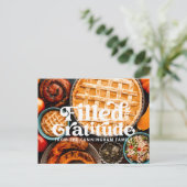 gevuld met Gratitude Happy Thanksgiving Feestdagenkaart (Staand voorkant)