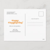 gevuld met Gratitude Happy Thanksgiving Feestdagenkaart (Achterkant)