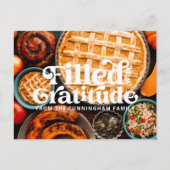 gevuld met Gratitude Happy Thanksgiving Feestdagenkaart (Voorkant)