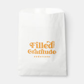 gevuld met Gratitude  Jouw naam toevoegen Bedankzakje (Voorkant)