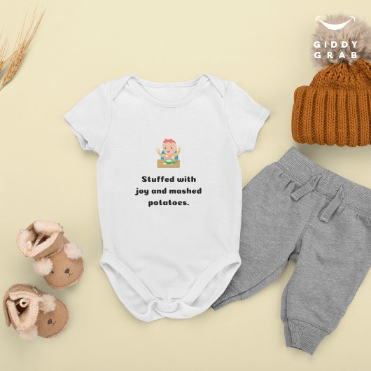 Gevuld met Joy & Mashed Potatoes Thanksgiving Romper