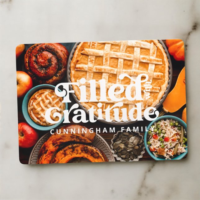 gevuld met Kaart van Gratitude Happy Thanksgiving (Creator heeft geüpload)