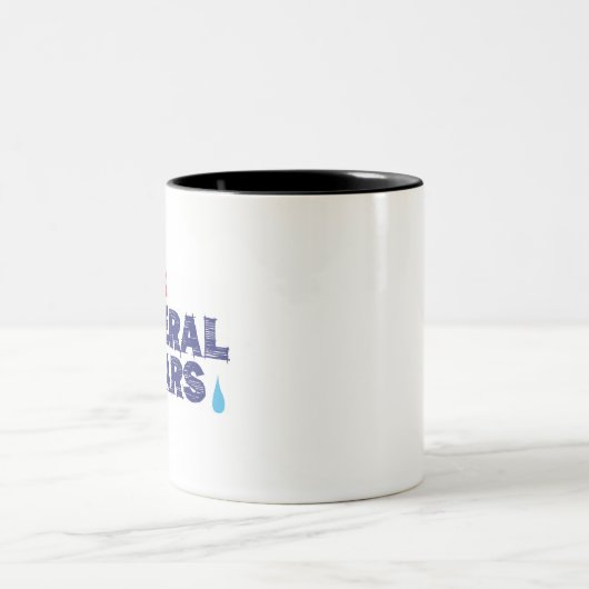 gevuld met liberale tranen — mok met 2 toontonen (Center)
