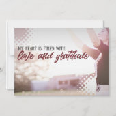 gevuld met liefde en dankbaarheid magnetische uitnodiging (Voorkant)
