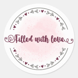 gevuld met Love Sticker
