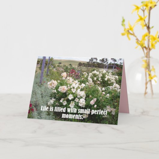 gevuld met perfecte momenten voor een ventilator kaart (Gele Bloem)