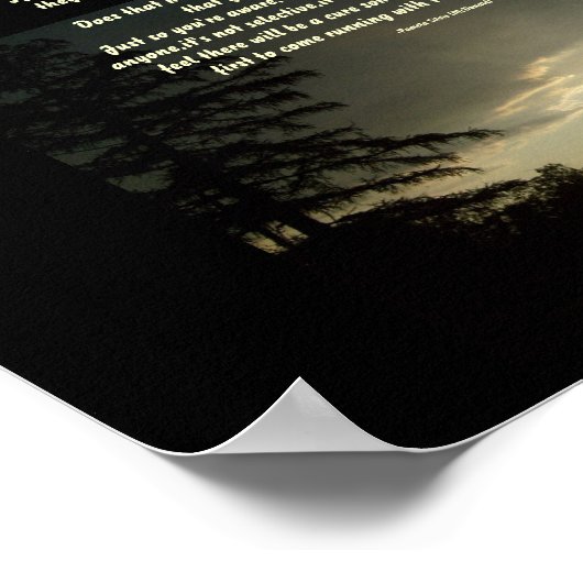 Gevuld met pijn en niemand die de schuld geeft...P Poster (Hoek)