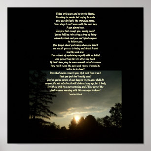 Gevuld met pijn en niemand die de schuld geeft...P Poster