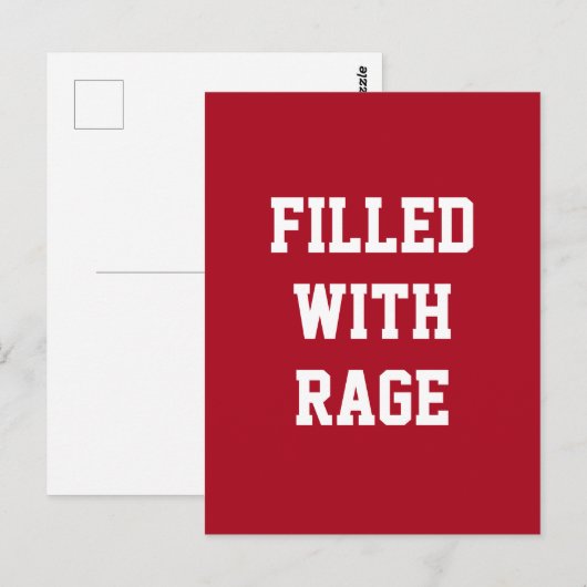 gevuld met voer briefkaart (Voorkant / Achterkant)