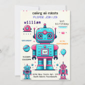 Gevulde Boy Leuke Speelgoed Grappige Robot Eerste Kaart (Voorkant)