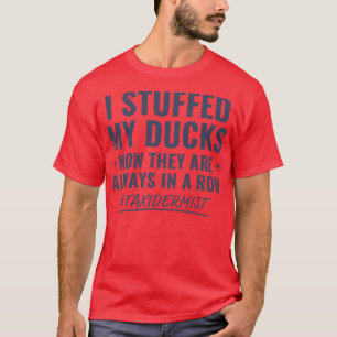 Gevulde Mijn Eenden Grappige Taxidermie Grappige T T-shirt