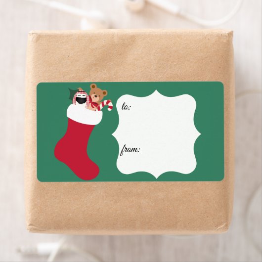 Gevulde Mr. Egg van en naar cadeau-etiketten Etiket (Insitu)