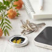 Gevulde rasta banana op kermisgronden sleutelhanger (Zijkant)