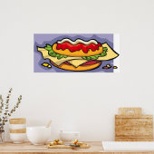 Gevulde sandwich poster