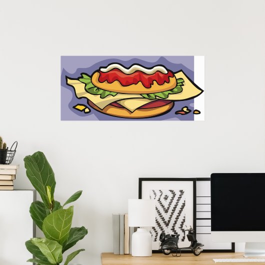 Gevulde sandwich poster (Thuiskantoor)