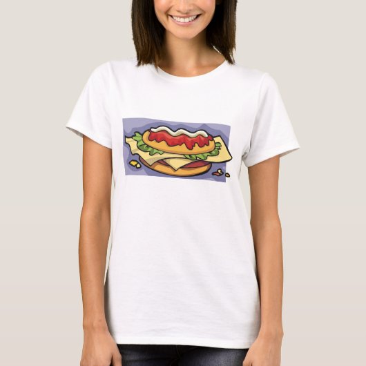 Gevulde sandwich t-shirt (Voorkant)