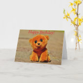 Gevulde speelgoed wensen kaart (Gele Bloem)