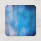 gewaagd blauw modern geschilderd design, aangepast vierkante visitekaartje (Achterkant)