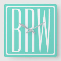 Gewaagd Modern Monogram | van 3 Initialen Wit op