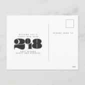 GEWAAGD NIEUWJAAR FEESTDAGENKAART (Achterkant)