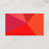 Gewaagd rood en zwart minimalistisch visitekaartje (Achterkant)