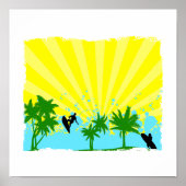 gewaagd surfer-ontwerp poster (Voorkant)