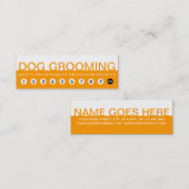gewaagde DOG GROOMING klantenloyaliteit Klantenkaartje (Voorkant / Achterkant)