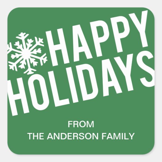 GEWAAGDE FEESTDAGEN | VAKANTIE CADEAU LABELS (Voorkant)